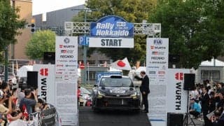 全日本ラリー北海道：帯広駅前でラリーショーとセレモニアルスタートを実施