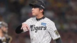 V王手の阪神まさか…才木浩人が危険球退場　石原の頭部に149キロが直撃、甲子園騒然