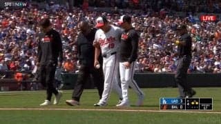 菅野智之、4回途中で無念の負傷降板…右足に打球直撃 大谷翔平に2打席連続ホームラン浴びるなど4失点