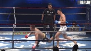 重量級、宙を舞うように“吹っ飛ぶ”衝撃バックブローKO 前方にダイブする戦慄フィニッシュに「ガードしても効いてしまう」識者も驚き