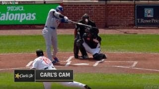 なんで打った？ 大谷翔平、まさかの“理解不能弾”「ウソでしょw」高めのボール球を“悪球打ち”→177キロ弾丸ライナー「菅野さん首傾げてるわ」