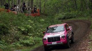 ラリー北海道でXCRスプリントカップに参戦した三菱勢が奮闘