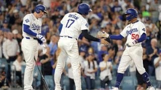 大谷翔平が1安打1打点、ベッツ＆フリーマンのHRでMVPトリオが躍動！49号はおあずけも26試合ぶり盗塁 連続出塁も15に ド軍は本拠地で3連勝