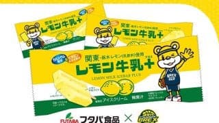 宇都宮とフタバ食品がコラボ…「レモン牛乳アイスバープラス」を限定発売