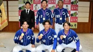 「逆転の王子」、都市対抗野球で21年ぶり優勝　地元庁舎を訪れ謝意