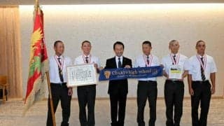 全国高校軟式野球選手権4連覇の中京　知事と懇談「全て報われた」