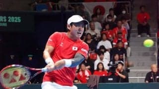 西岡良仁 フルセットの接戦で世界98位ストルフに敗れる。ドイツが先勝[デビスカップ]