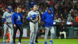 頭部死球のマンシー「今は大丈夫。顎が少し痛い」　軽傷強調、途中交代は「したくないけど…」