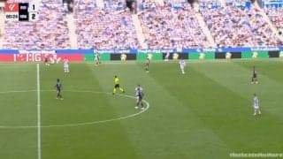 異次元！久保建英、RマドリードDFの密着マークをかわす華麗なダイレクトヒールパス炸裂の瞬間「うますぎる」