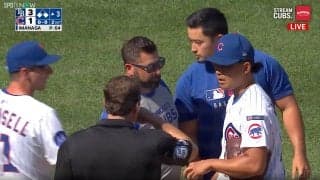 今永昇太、“予想外の”スクイズに「足を滑らせたよね？」 指揮官とトレーナーが駆けつけ一時騒然も「焦んなくてよかった」