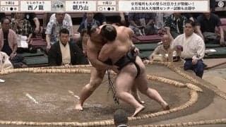 朝乃山が若手ホープに「ひっくり返された」「嘘だ！」土俵際、衝撃の大逆転劇に館内どよめき