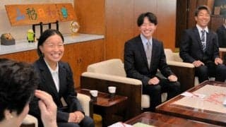 デフリンピック代表山形勢3選手が知事を訪問　「全力出し切る」