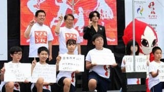 愛知で開催するよ　アジア・アジアパラ大会、1年前イベントでPR