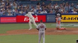 なんだ、ただの聖人か… 大谷翔平、“やりすぎな神対応”「どうした」「ビックリした」打席でのリアクションが話題に「実況大爆笑やん」