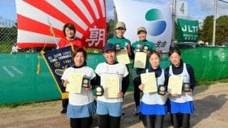 池元・南組がV、3組が全国大会へ　レディーステニス佐賀県大会