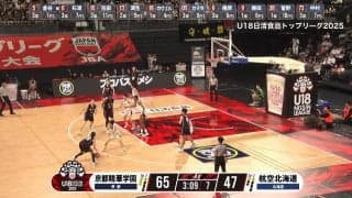 衝撃の加速力！高校3年生女子PGが仕掛けた高速ドライブにアリーナ大歓声　195センチのブロックを掻い潜るステップに「速いし上手い！」「度胸あるな！」