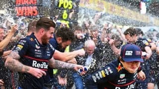 【F1】角田裕毅「ローソンを抜きたい」欲求をグッと抑えて６位　レッドブル代表も「今年一番のレース」と大喜び