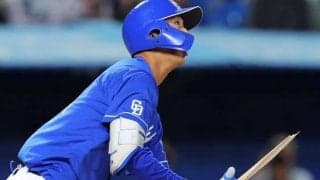 中日18歳内野手は「ドラゴンズの未来」プロ初スタメンでプロ初安打、豪快なフルスイングが話題「サード争い、楽しみすぎる」