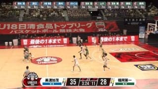 衝撃！高校3年生の“神パス”にアリーナ大歓声「背中に目があるんか？」豪快ダンクをアシストしたビハインドパス