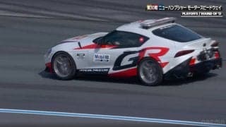 「レースカーよりかっこいい」白いGRスープラに異例の注目！ 来春“絶版”も…全米人気レースで先導する姿が話題