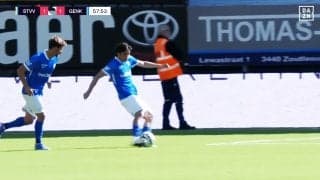 衝撃！ 伊東純也、直接FKで２試合連続ゴール「めちゃくちゃいい弾道」GK小久保玲央ブライアンの牙城を破る サポーター暴動で17分間中断と試合は大荒れ…