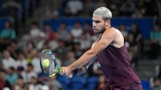 アルカラス 怪我の不安を感じさせない圧倒的な攻撃力を披露し4強「信じられないプレーができた」[木下グループジャパンオープン]