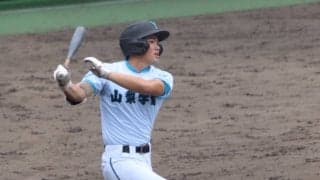 山梨学院が国スポでも強打を発揮！尽誠学園の好左腕を攻略し、ベスト4【滋賀国スポ】
