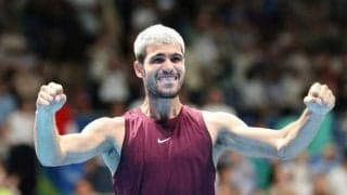 世界1位アルカラスが優勝　観客も熱狂　テニスジャパンオープン