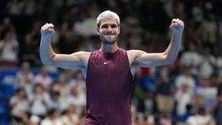 王者アルカラス 初来日でジャパンOP制覇！世界5位フリッツをストレートで撃破「まるでホームにいるかのよう」[木下グループジャパンオープン]