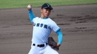 山梨学院の2年生右腕が急成長！大型右腕、143キロ左腕に次ぐ3本の矢を目指す！【滋賀国スポ】