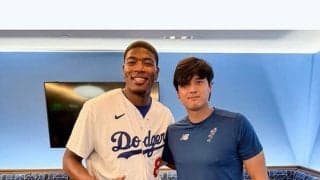 大谷翔平、八村塁と豪華2ショット　LAを彩るスターが“共演”…球団公式SNSが投稿