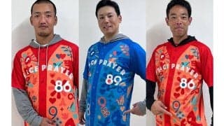 SSKがウルトラマンとコラボ　シャツデザインを発表…赤青の2色、広島3選手も着用