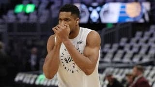 今季のチームに初合流したヤニス「今はコンディションを戻しているところ」