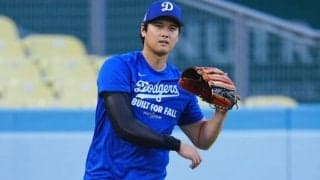 ドジャース本拠地で発見「日本代表で出るかい？」　捉えられた“大谷相棒”が「好感持てる」