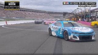 レース中に「道まちがえた？」 まさかの光景で「そんなミスある？」「ハンドルは切ってます」「目がずいぶん前を…」中継騒然