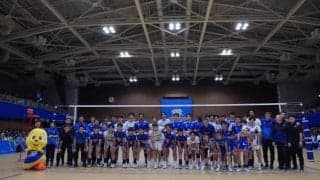 【バレー】東レ静岡・大阪Bとエキシビションマッチを開催、大阪Bが勝利 SV男子
