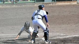 身上の粘りで四球、先制起点に　盛岡中央・高橋奏音選手　東北大会