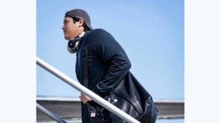 ド軍が空港ショット公開　由伸は髪の毛さっぱり“イメチェン”…朗希はコーチと笑顔