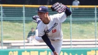 ドラ1候補に挙がる花園大の剛腕が155キロ！3回無失点で多数のスカウト陣へ猛アピール！