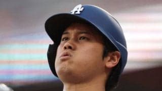大谷翔平の“大当たり”が発覚　20打席ぶりの安打＋自打球がまさかの場所に…珍プレー写真をSNSに投稿