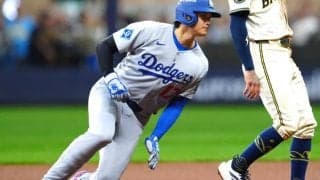 第2戦の盗塁で…またも樹立した“MLB史上初の記録” 大谷翔平の快挙に米注目「ショウヘイだけ別のリーグにいる」