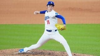 佐々木朗希、3者凡退でPS3セーブ目　最速160キロ…完璧投球でWS進出王手に貢献