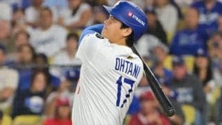 大谷翔平、PS初の二刀流弾　初回3K→136m特大先頭弾、9試合ぶり3号に本拠地熱狂