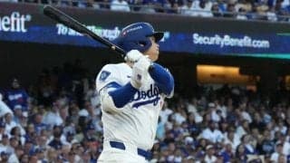 試合開始12分後…「ショウヘイだけ」の偉業　大谷翔平136m弾にド軍公式“問いかけ”