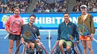  ヒンギス/小田凱人ペアが勝利 