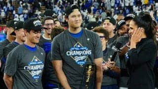 MVPに“困惑”？　大谷翔平が見せた行動…中継映像で発見「最高」「謙虚のかたまり」