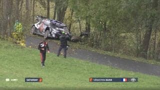 世界八冠ラリーストでも「こんなことあるんだな」 衝突、脱輪、絶叫…珍しく車内で怒り爆発「自分にできることはなかった」