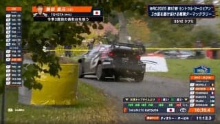 アウト側に「お客さん居るの怖い」 世界ラリー、日本人が魅せた“超接近”コーナリングが話題 猛スピードで駆け抜ける圧巻光景