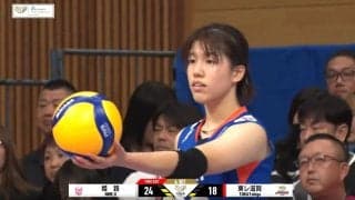 いきなり落ちた… 女子バレーで衝撃の魔球サーブ 19歳新人選手の一撃にアリーナ騒然