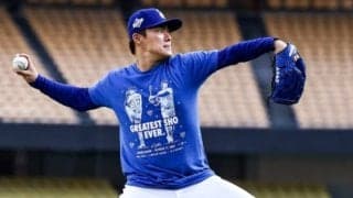 大谷翔平、伝説の“二刀流Tシャツ”が爆誕　歴史的一夜から4日後…山本由伸が着用